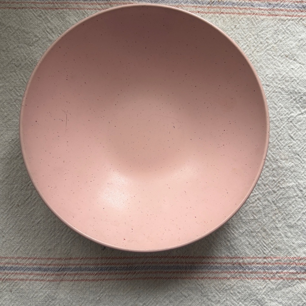 Vintage Melmac Blush Pink Serving  Bowl / Melamine / Plastic